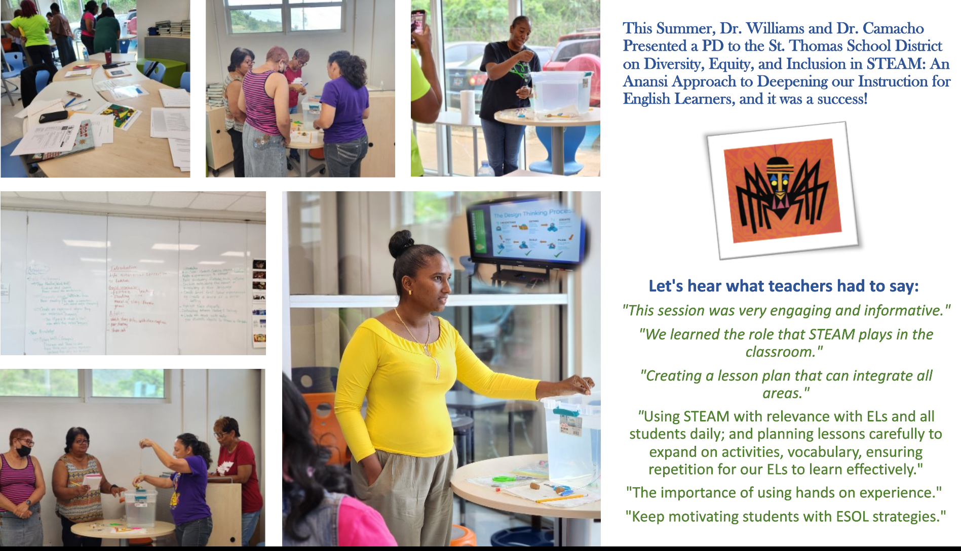 iversity, Equity, and Inclusion in STEAM: An Anansi Approach to Deepening our Instruction for English Learners